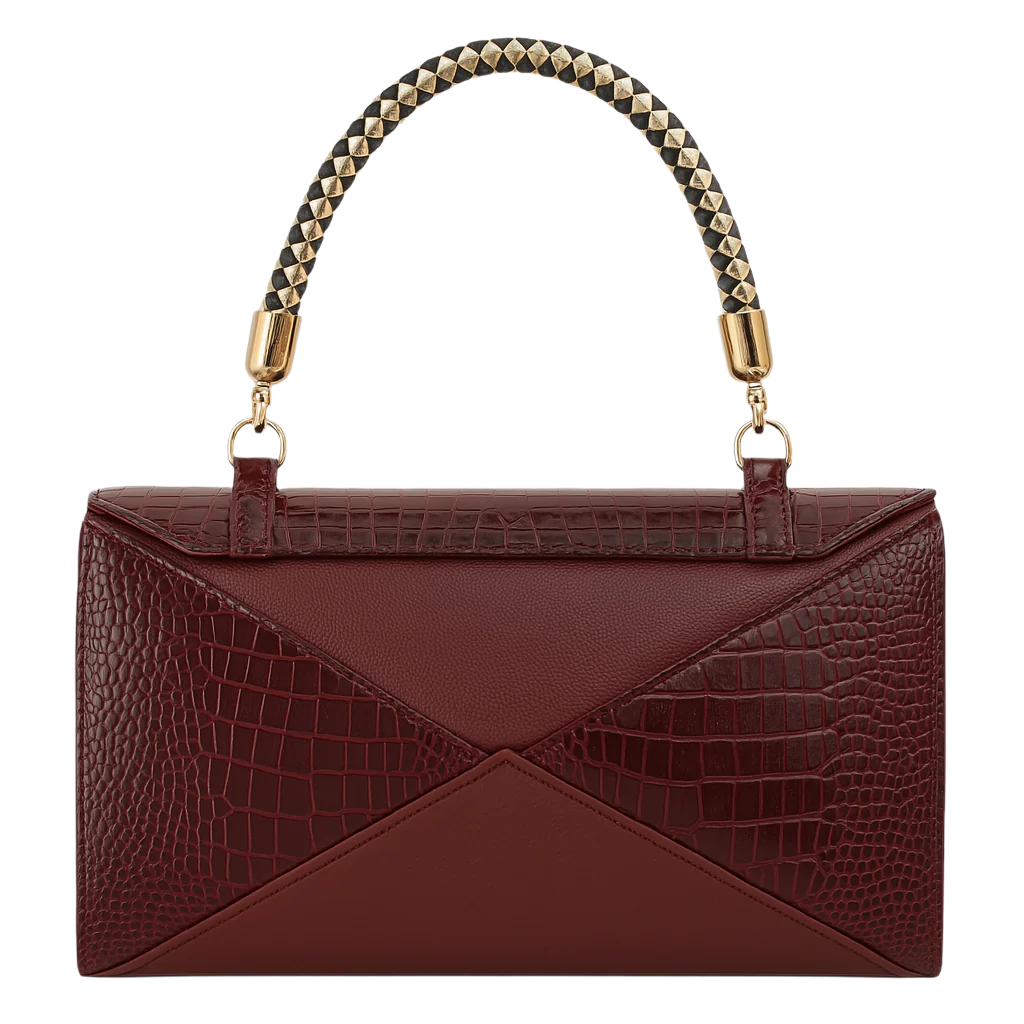 Crox-Maroon Handbag